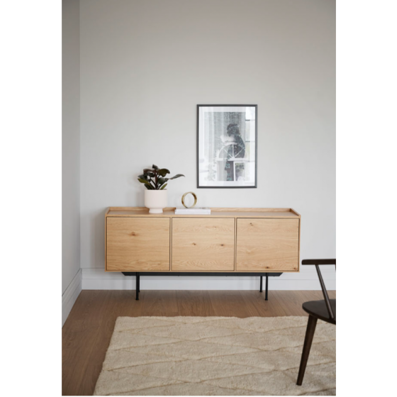 RO BREWERTON SIDEBOARD OAK/BLACK